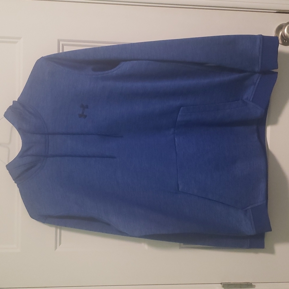 Under Armour Mens Large Blue Sweatshirt Hood with Pockets